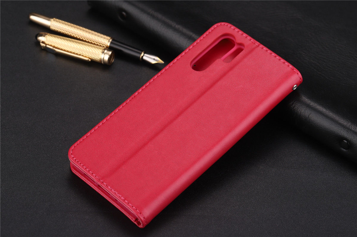 AZNS Huawei P30 Pro Wallet Stand Hoesje Roze afbeelding 3