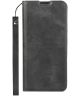 Huawei P30 Lite Kunstlederen Portemonnee Hoesje met Polsband Zwart