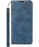 Huawei P30 Lite Kunstlederen Portemonnee Hoesje met Polsband Blauw