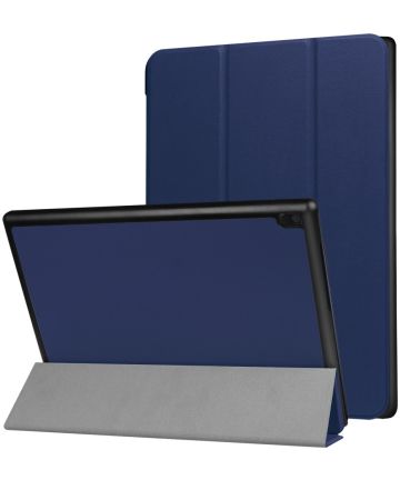 Lenovo Tab 4 10 Tri-Fold Book Case Hoes Blauw Hoesjes