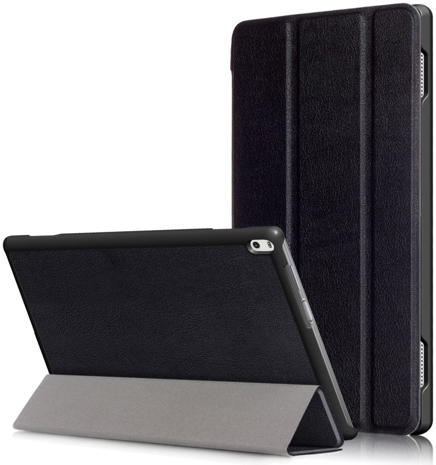 Lenovo Tab 4 10 Plus Tri-Fold Flip Case Zwart afbeelding 1