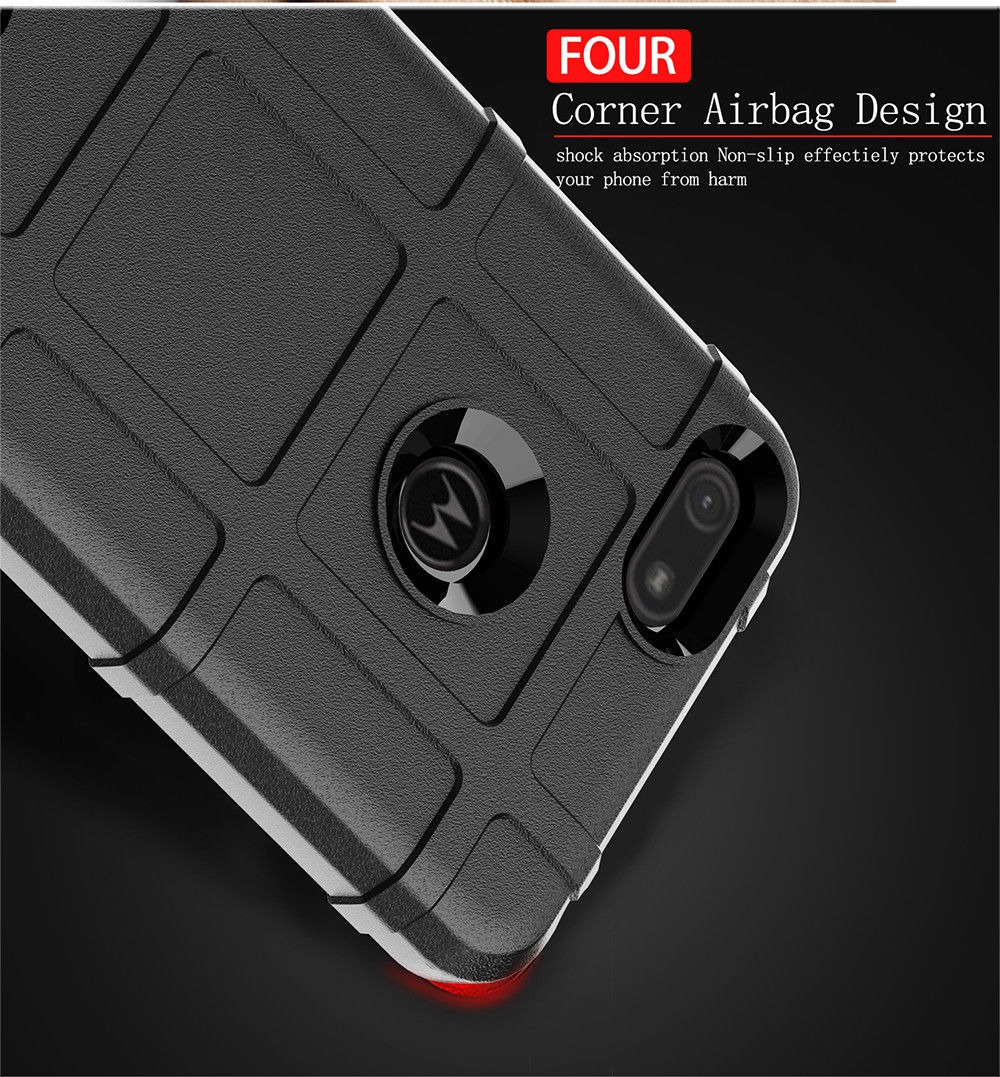 Motorola Moto E6 Play Hoesje Shock Proof Rugged Shield Zwart afbeelding 8