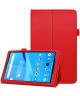 Lenovo Tab M8 Litchi Skin Two-Fold Book Case Hoes Rood
