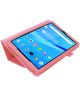 Lenovo Tab M8 Litchi Skin Two-Fold Book Case Hoes Roze