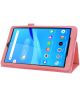 Lenovo Tab M8 Litchi Skin Two-Fold Book Case Hoes Roze