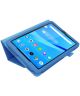 Lenovo Tab M8 Litchi Skin Two-Fold Book Case Hoes Blauw