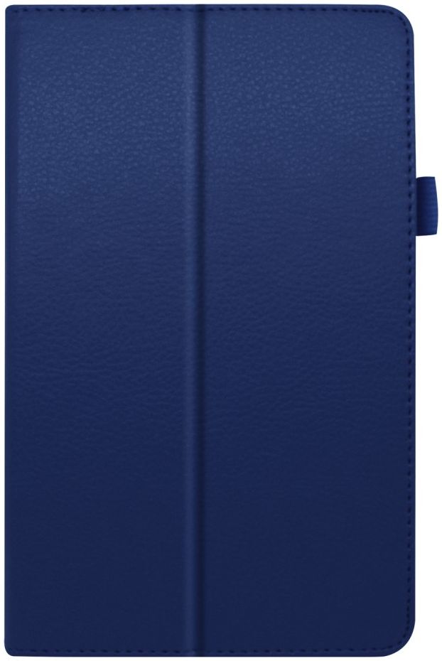 Lenovo Tab M8 Litchi Skin Two-Fold Book Case Hoes Donker Blauw afbeelding 7