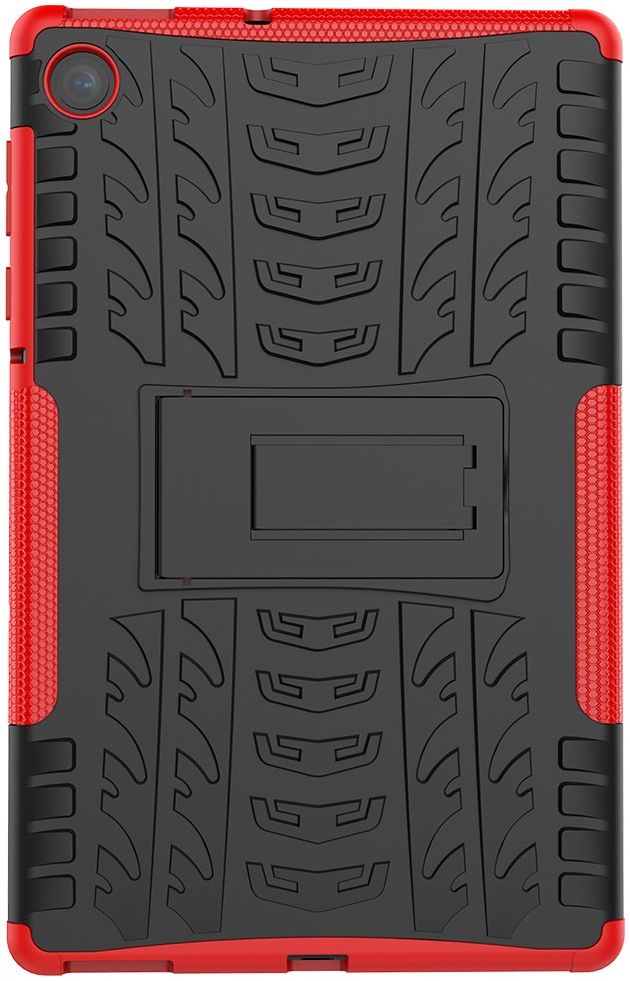 Lenovo Tab M10 Plus / FHD Plus Hoes Robuust Hybride Back Cover Rood afbeelding 5