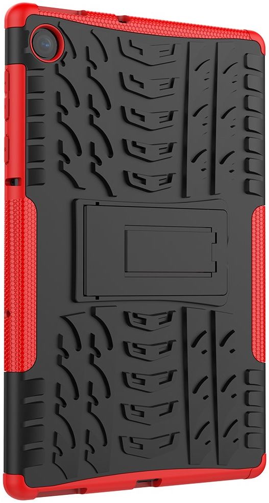 Lenovo Tab M10 Plus / FHD Plus Hoes Robuust Hybride Back Cover Rood afbeelding 6