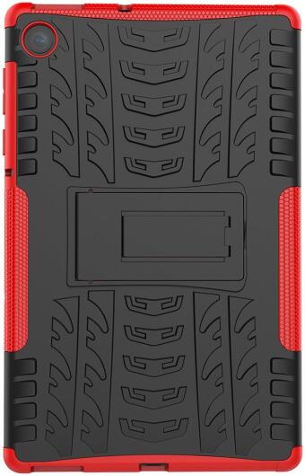 Lenovo Tab M10 Plus / FHD Plus Hoes Robuust Hybride Back Cover Rood afbeelding 5