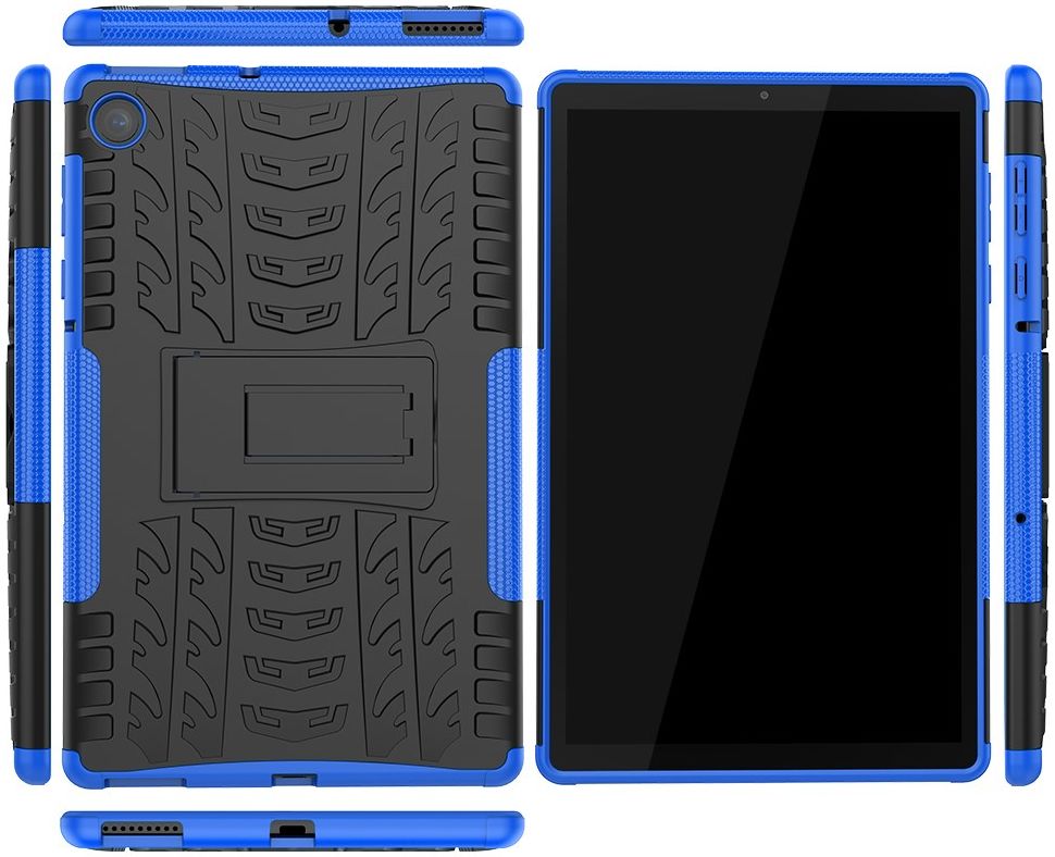 Lenovo Tab M10 Plus / FHD Plus Hoes Robuust Hybride Back Cover Blauw afbeelding 2