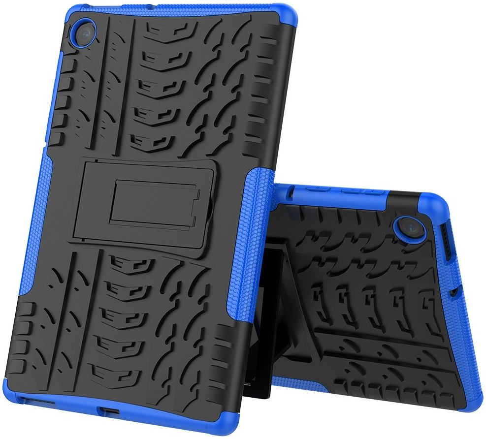 Lenovo Tab M10 Plus / FHD Plus Hoes Robuust Hybride Back Cover Blauw afbeelding 4