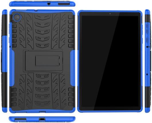 Lenovo Tab M10 Plus / FHD Plus Hoes Robuust Hybride Back Cover Blauw afbeelding 2