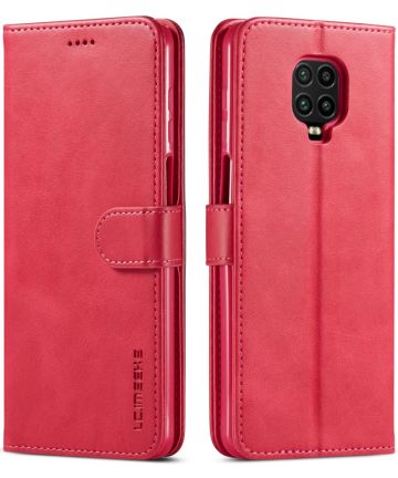 Xiaomi Redmi Note 9S / Note 9 Pro Leren Portemonnee Book Hoesje Roze Hoesjes