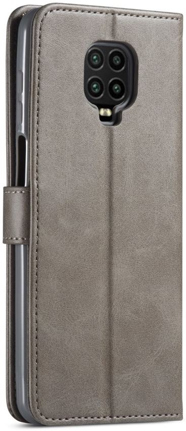 Xiaomi Redmi Note 9S/Note 9 Pro Leren Portemonnee Book Hoesje Grijs afbeelding 3