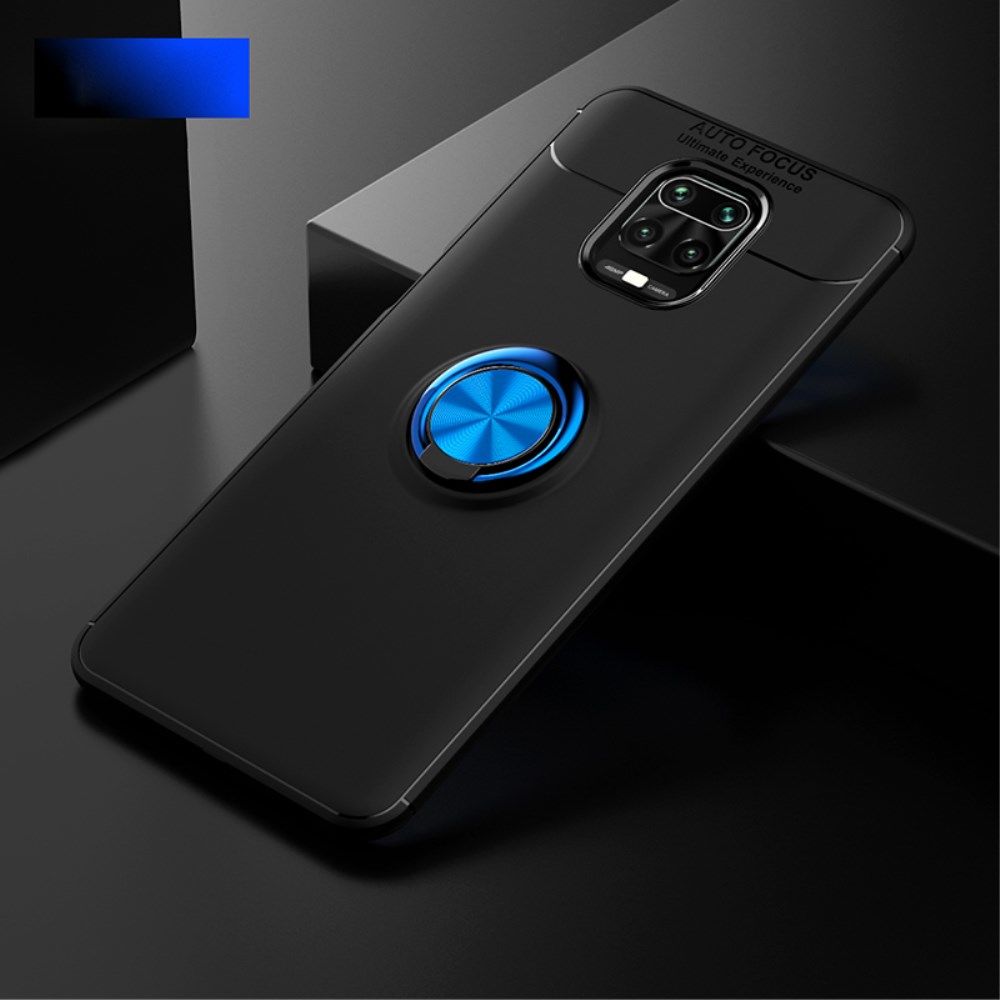 Xiaomi Redmi Note 9S / Note 9 Pro Hoesje met Ring Kickstand Blauw afbeelding 1