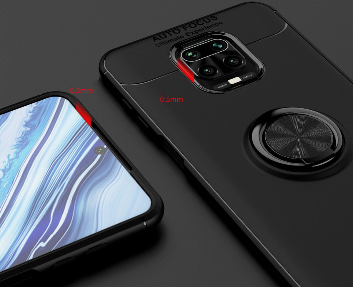 Xiaomi Redmi Note 9S / Note 9 Pro Hoesje met Ring Kickstand Blauw afbeelding 11
