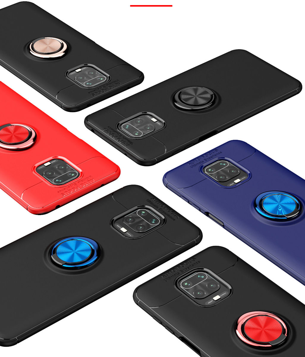 Xiaomi Redmi Note 9S / Note 9 Pro Hoesje met Ring Kickstand Blauw afbeelding 14