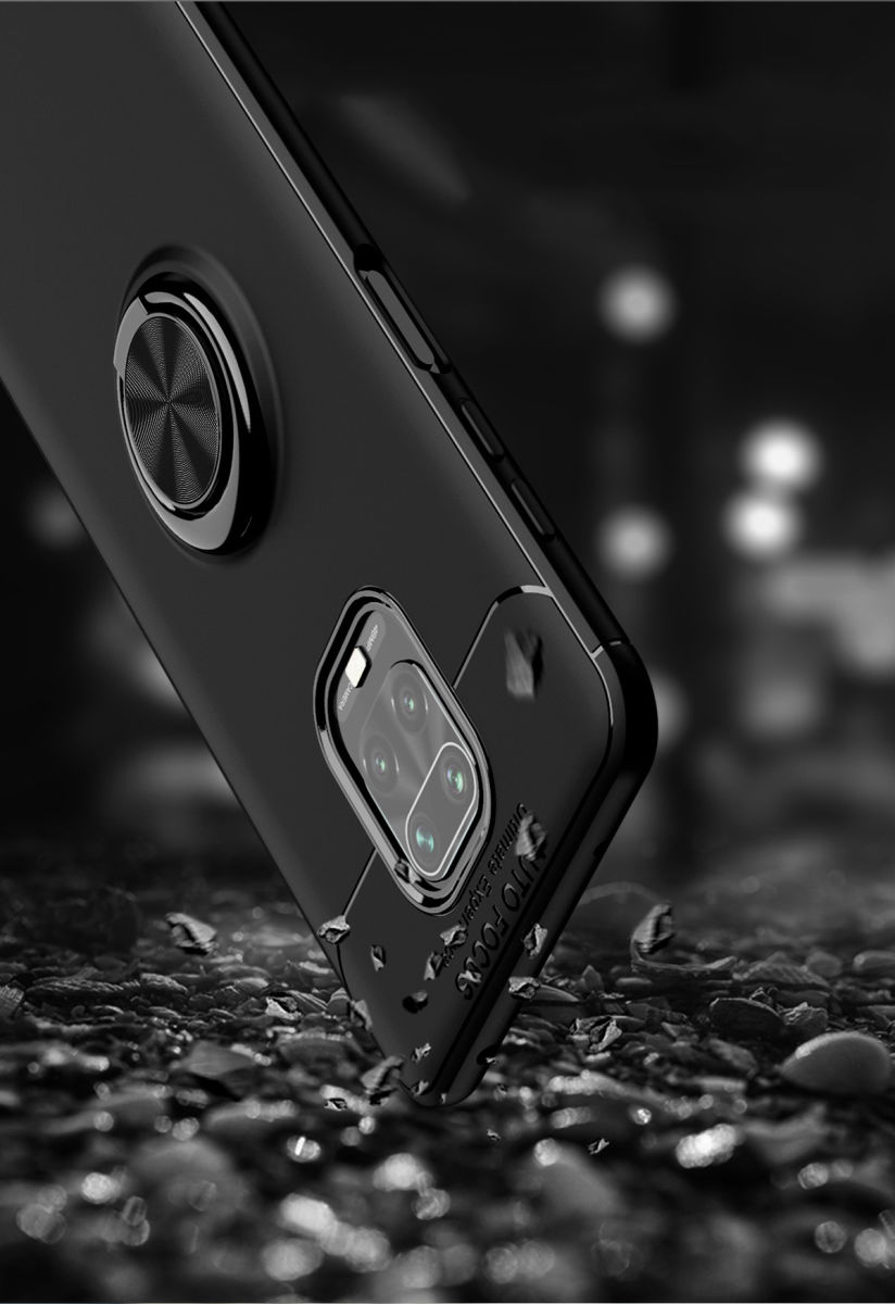 Xiaomi Redmi Note 9S / Note 9 Pro Hoesje met Ring Kickstand Blauw afbeelding 9