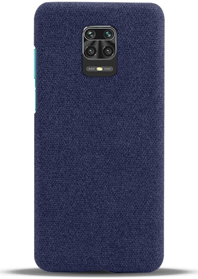 Xiaomi Redmi Note 9S / Note 9 Pro Stoffen Hoesje Back Cover Blauw afbeelding 3