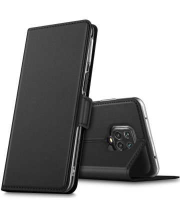 Xiaomi Redmi Note 9S / Note 9 Pro Portemonnee Hoesje Zwart Hoesjes