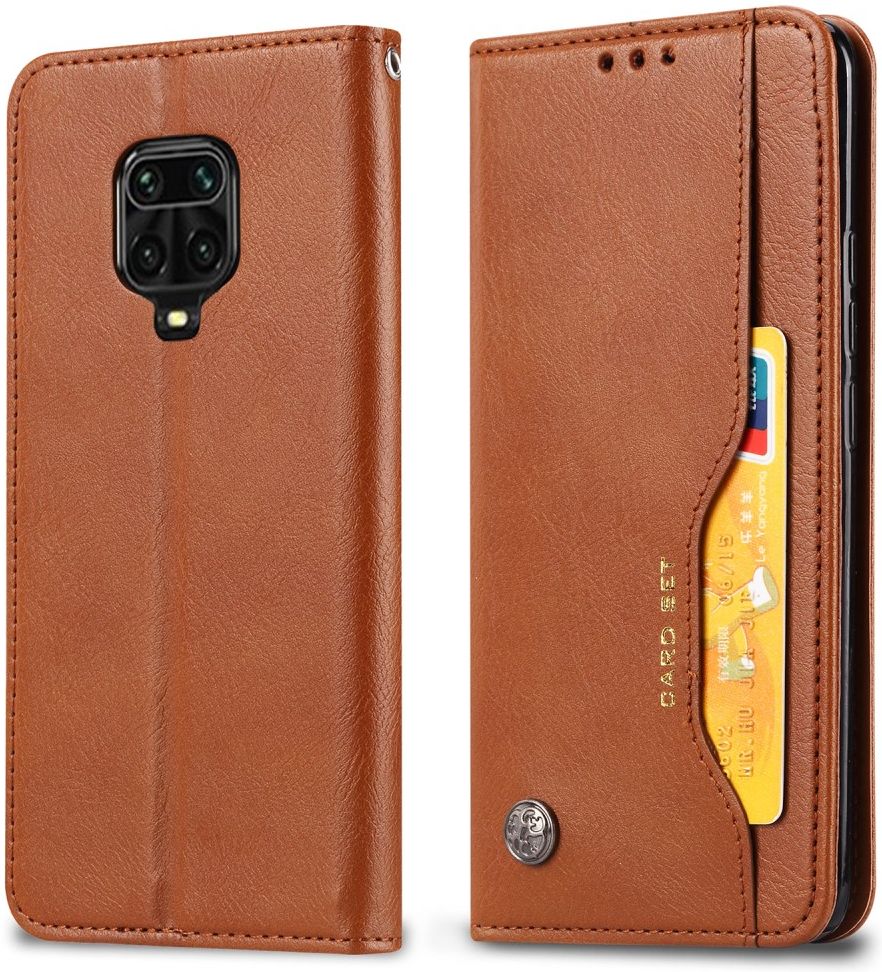 Xiaomi Redmi Note 9S / Note 9 Pro Hoesje Portemonnee Book Case Bruin afbeelding 4