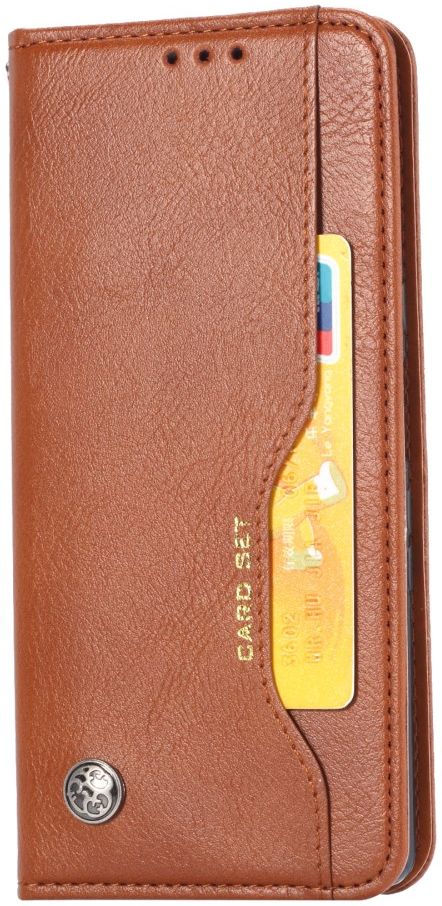 Xiaomi Redmi Note 9S / Note 9 Pro Hoesje Portemonnee Book Case Bruin afbeelding 1
