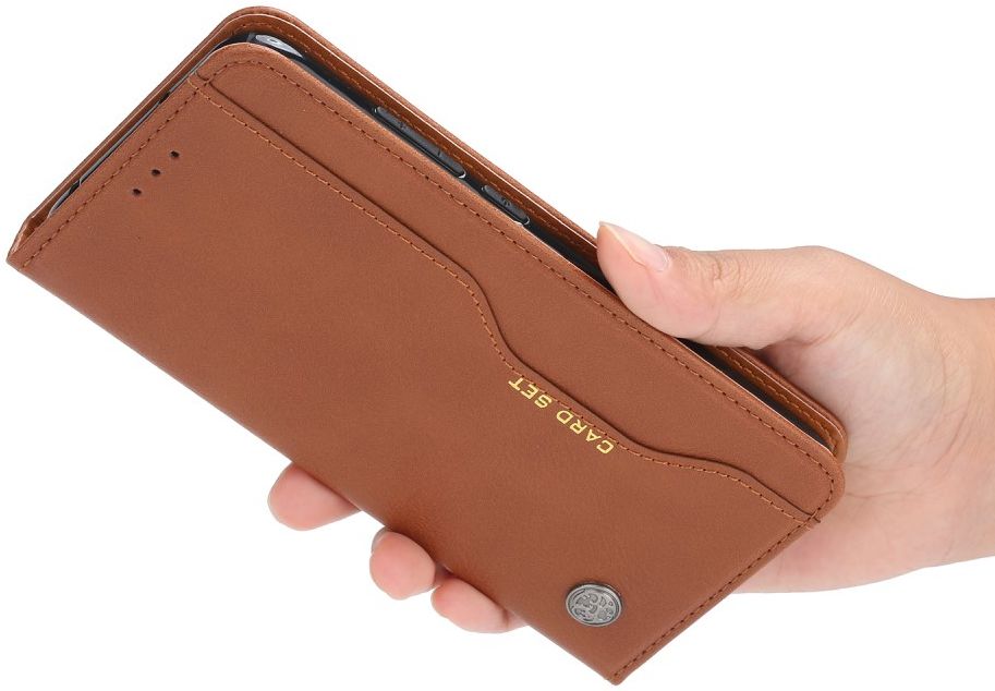 Xiaomi Redmi Note 9S / Note 9 Pro Hoesje Portemonnee Book Case Bruin afbeelding 6