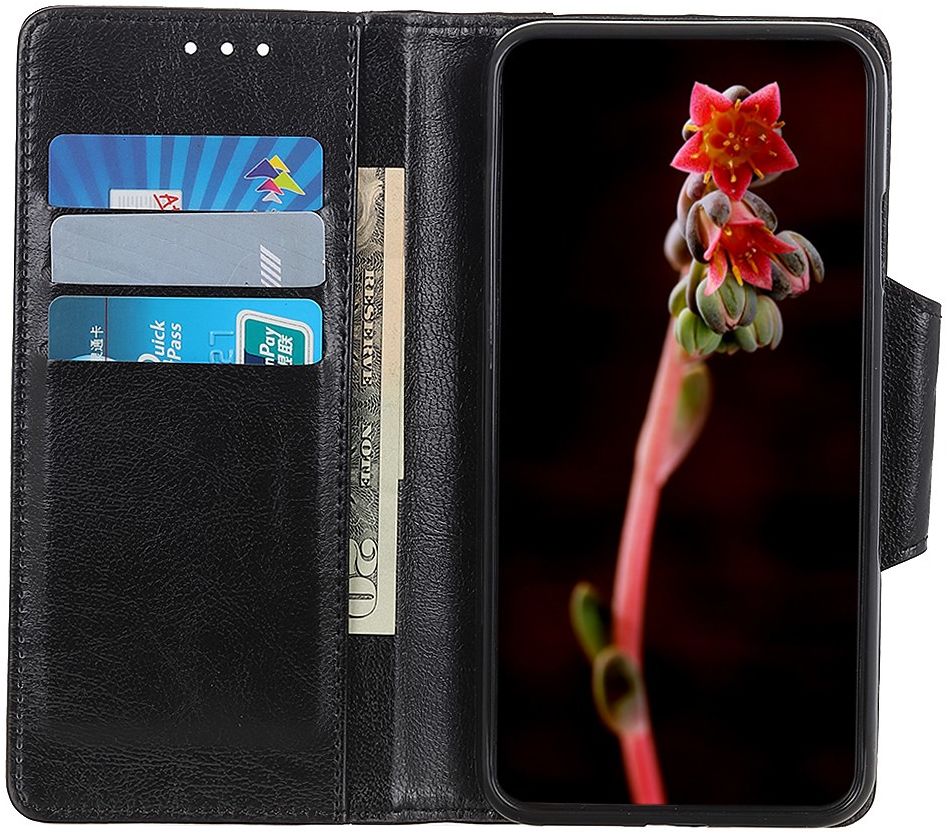 Xiaomi Redmi Note 9S / Note 9 Pro Portemonnee Hoesje Kunstleer Zwart afbeelding 1
