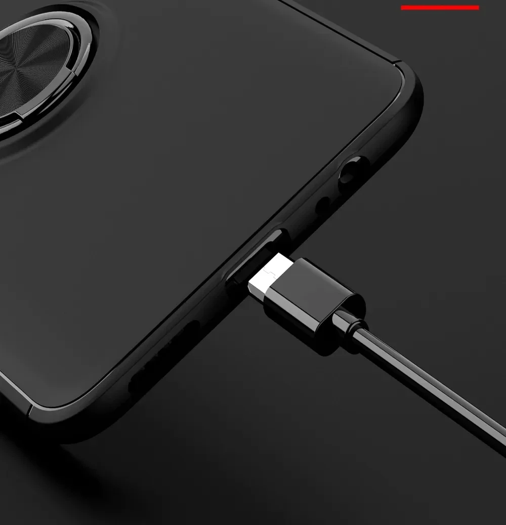 Xiaomi Redmi Note 9 Hoesje met Ring Kickstand Zwart afbeelding 15