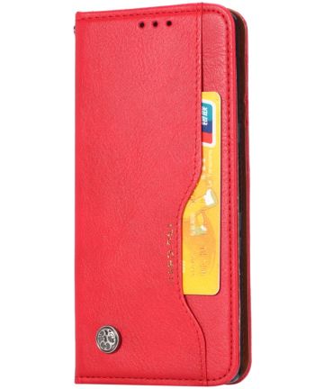 Xiaomi Redmi Note 9 Portemonnee Hoesje Bookcase Rood Hoesjes