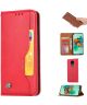 Xiaomi Redmi Note 9 Portemonnee Hoesje Bookcase Rood