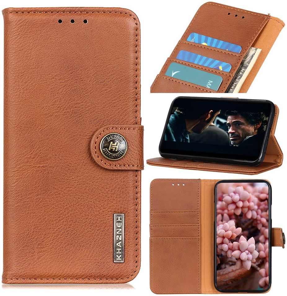Xiaomi Redmi Note 9S / Note 9 Pro Hoesje Vintage Portemonnee Bruin afbeelding 3