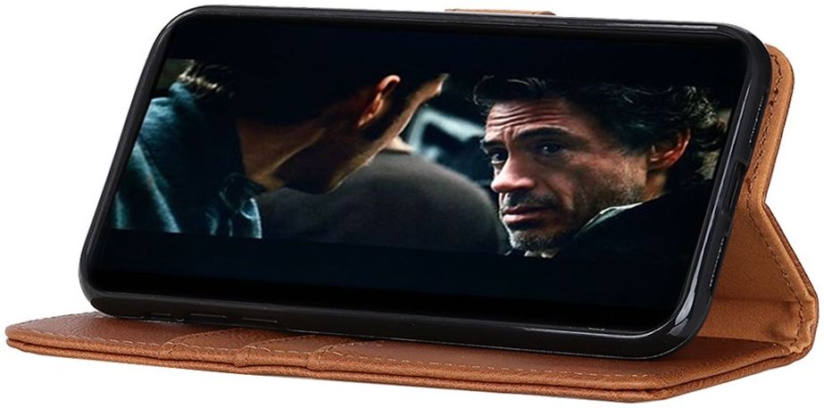 Xiaomi Redmi Note 9S / Note 9 Pro Hoesje Vintage Portemonnee Bruin afbeelding 9