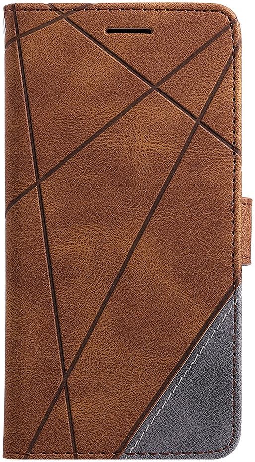 Xiaomi Redmi Note 9S / Note 9 Pro Hoesje Geometrie Portemonnee Bruin afbeelding 11