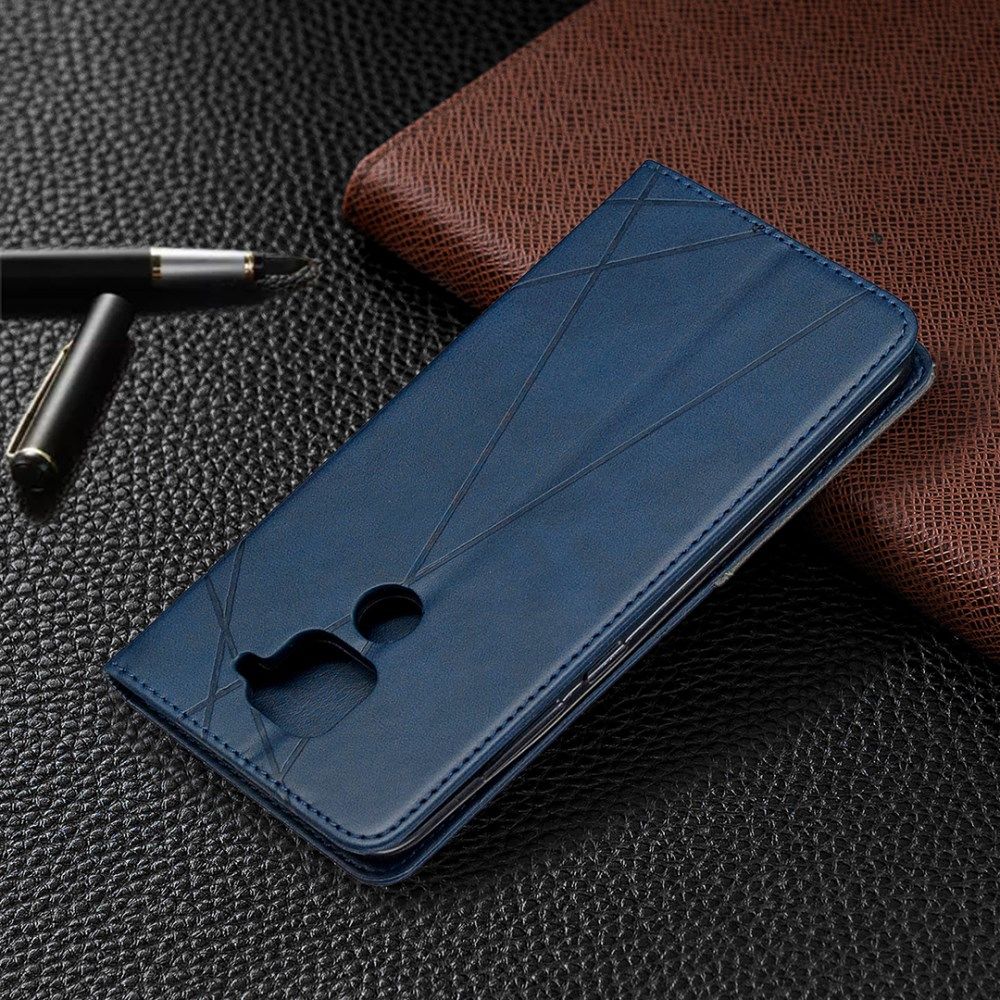 Xiaomi Redmi Note 9 Hoesje Geometrie Portemonnee Blauw afbeelding 9
