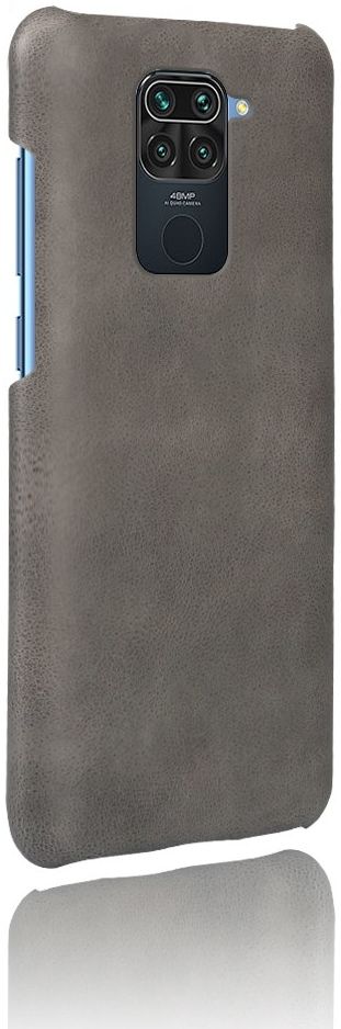 Xiaomi Redmi Note 9 Hoesje Crazy Horse Lederen Coating Grijs afbeelding 2