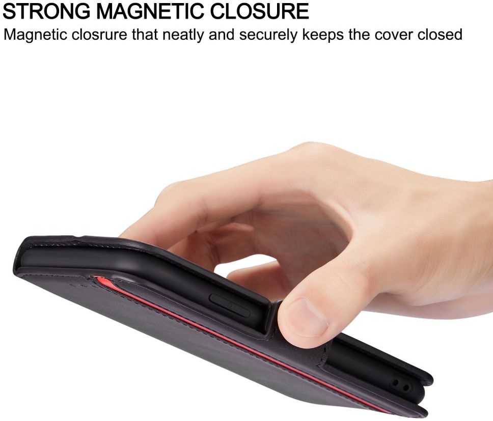 Xiaomi Redmi Note 9 Vintage Book Case Hoesje Zwart afbeelding 8