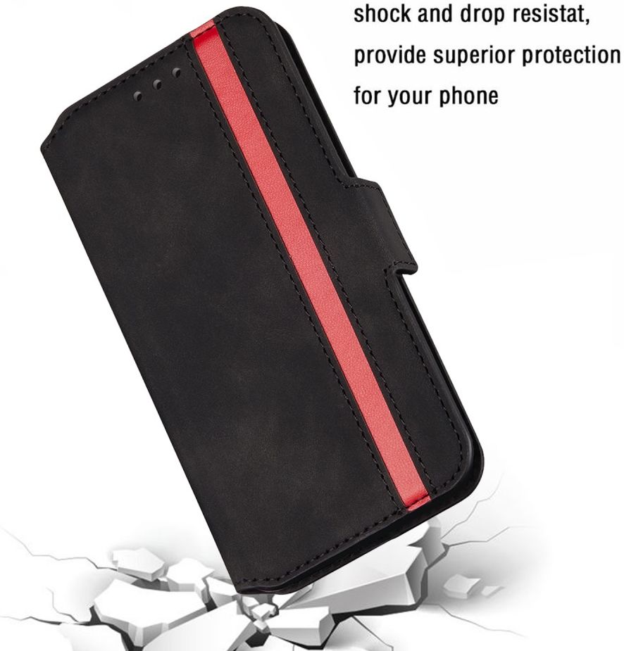 Xiaomi Redmi Note 9 Vintage Book Case Hoesje Zwart afbeelding 6