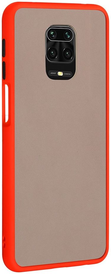 Xiaomi Redmi Note 9S / Note 9 Pro Hoesje met Shock Proof Bumper Rood afbeelding 4