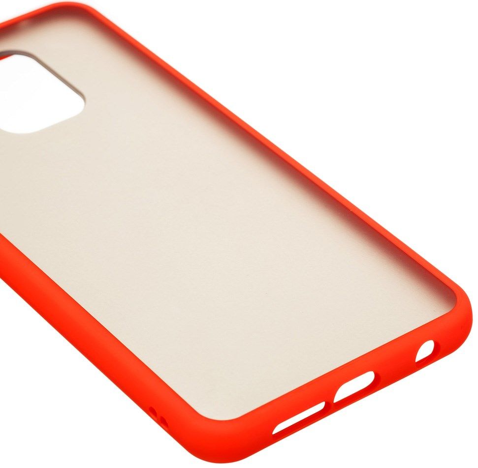 Xiaomi Redmi Note 9S / Note 9 Pro Hoesje met Shock Proof Bumper Rood afbeelding 6