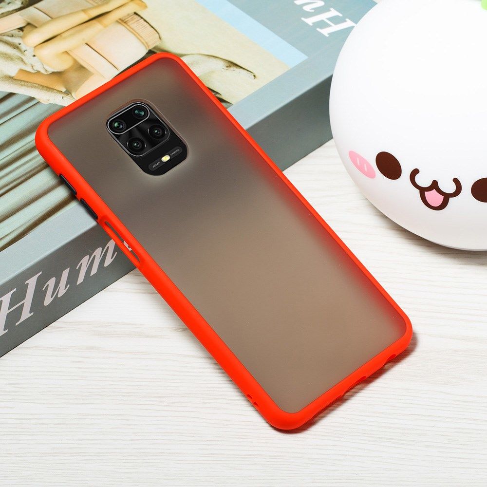Xiaomi Redmi Note 9S / Note 9 Pro Hoesje met Shock Proof Bumper Rood afbeelding 7
