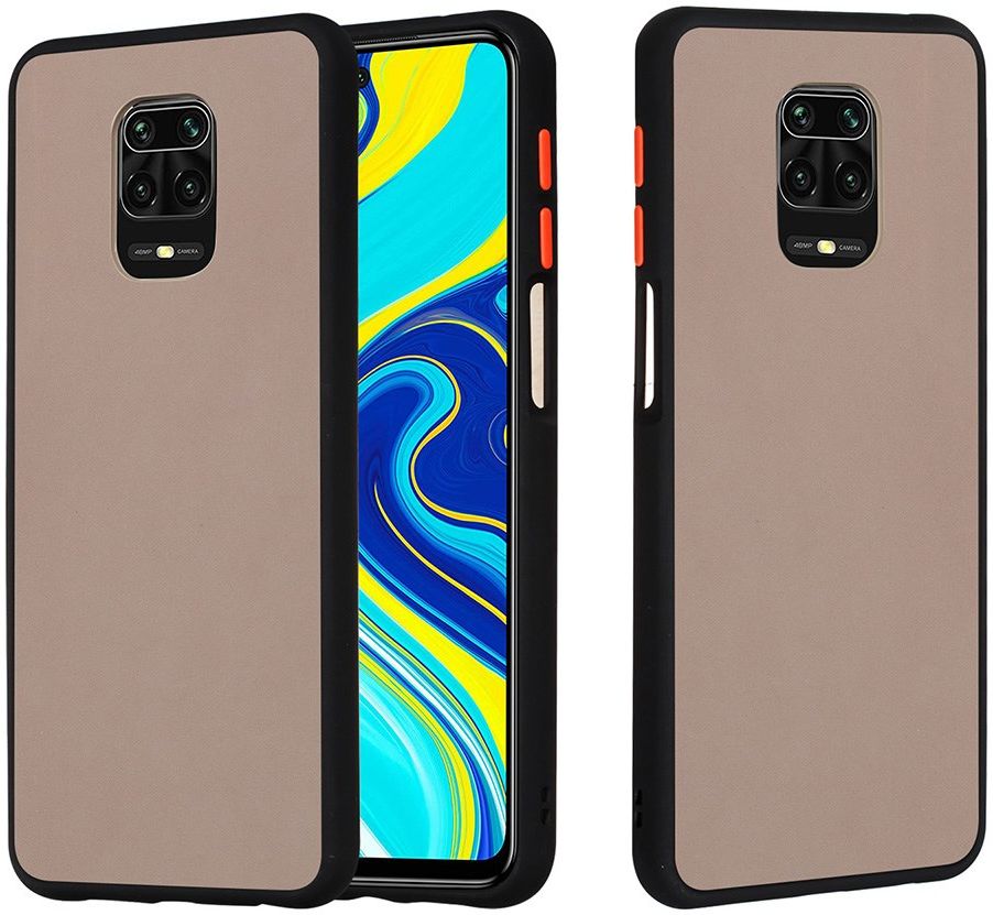 Xiaomi Redmi Note 9S / Note 9 Pro Hoesje met Shock Proof Bumper Zwart afbeelding 1