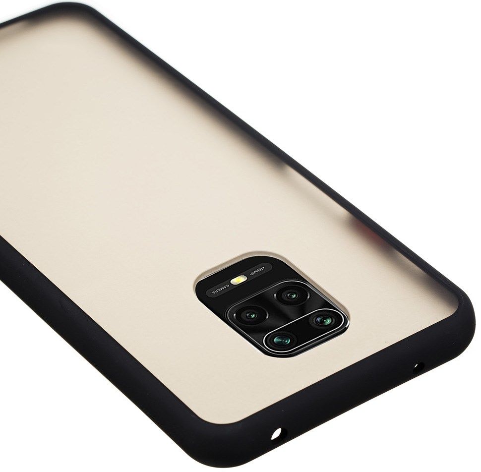 Xiaomi Redmi Note 9S / Note 9 Pro Hoesje met Shock Proof Bumper Zwart afbeelding 5