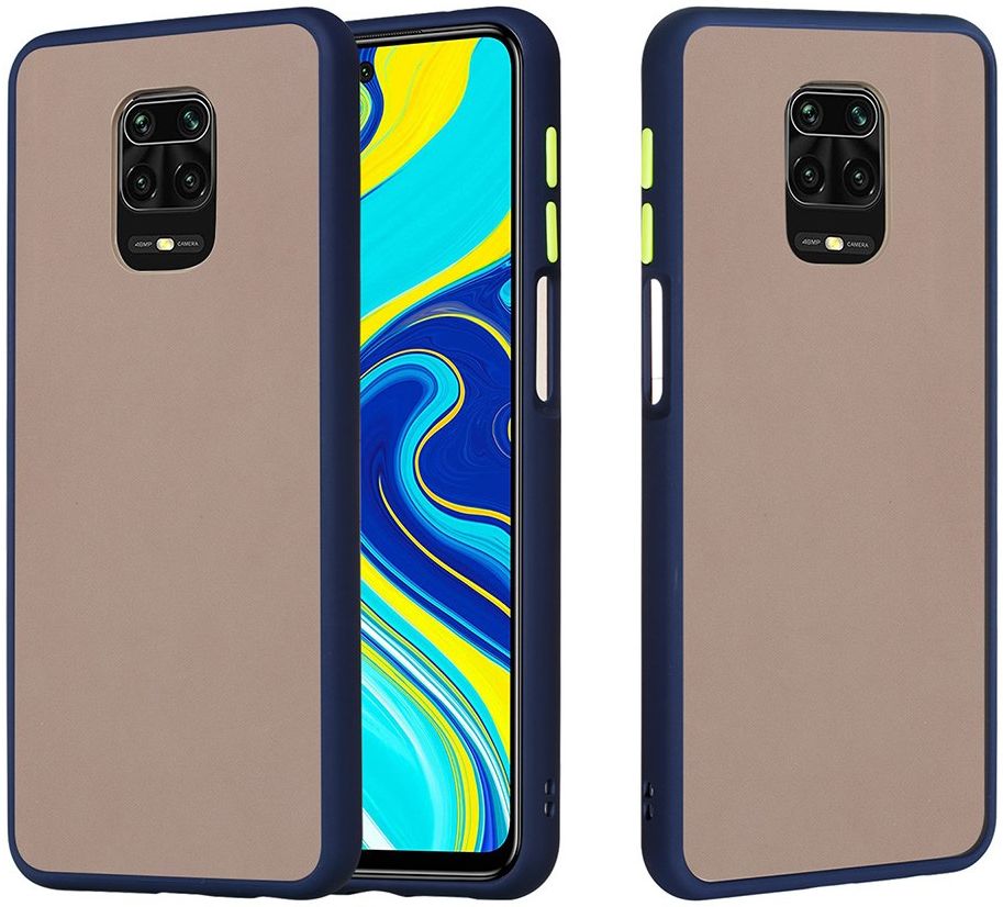Xiaomi Redmi Note 9S / Note 9 Pro Hoesje met Shock Proof Bumper Blauw afbeelding 8