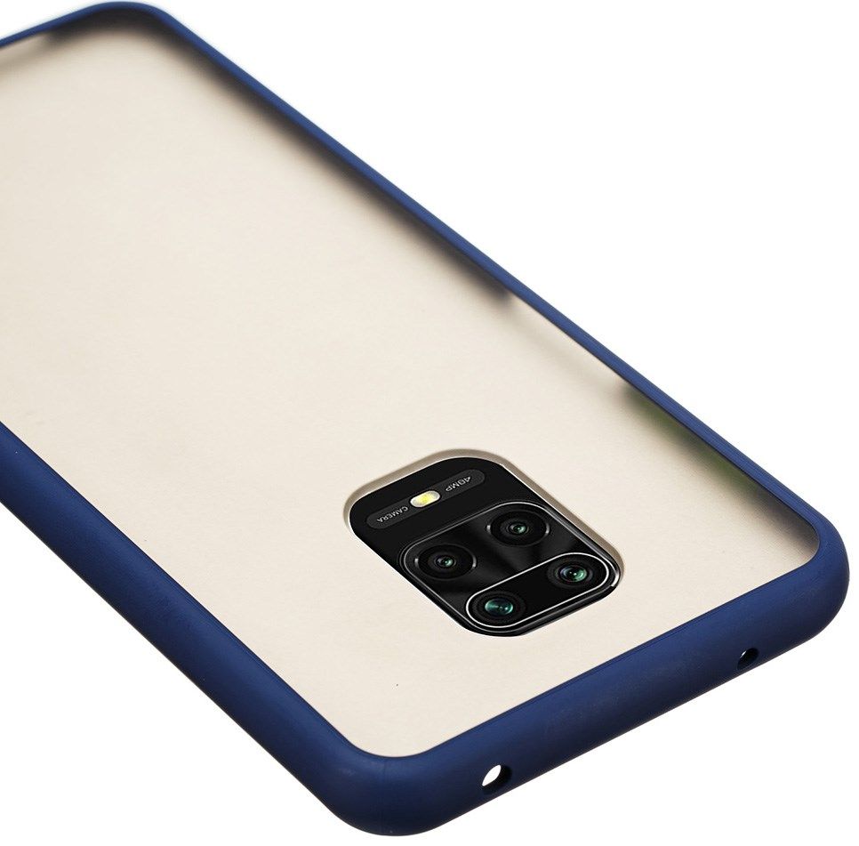 Xiaomi Redmi Note 9S / Note 9 Pro Hoesje met Shock Proof Bumper Blauw afbeelding 12
