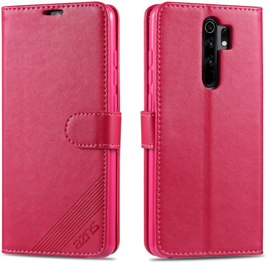 AZNS Xiaomi Redmi 9 Portemonnee Stand Hoesje Roze afbeelding 1
