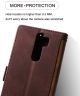 Xiaomi Redmi 9 Retro Kunstlederen Portemonnee Hoesje Bruin