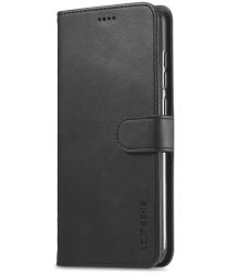 Xiaomi Redmi Note 9 Stand Portemonnee Bookcase Hoesje Zwart