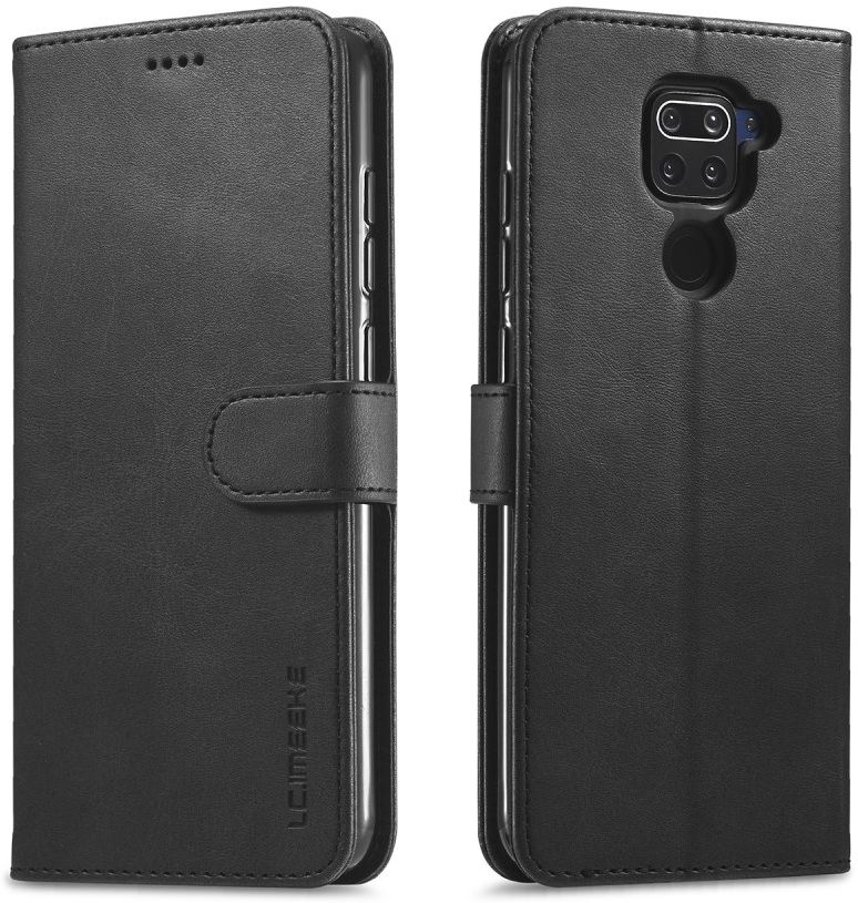 Xiaomi Redmi Note 9 Stand Portemonnee Bookcase Hoesje Zwart afbeelding 5